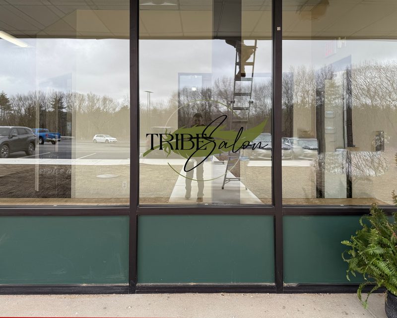 Tribe window lettering