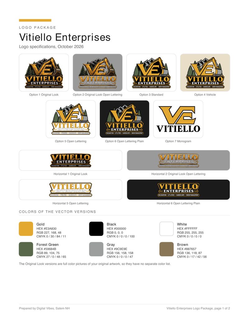 The specification booklet